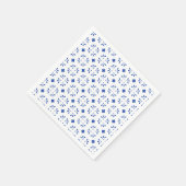 Paper Napkins Blue White Delft Dekoration Chinoise Serviette (Ecke)