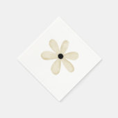 Paper Napkins, Blume Beige Floral Serviette (Ecke)
