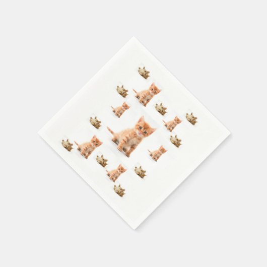 Paper Napkins Cat Serviette (Ecke)