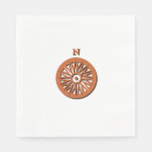 Paper Napkins - Compass-Rose Serviette (Vorderseite)
