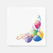 Paper Napkins, Confetti Balloons glücklich zum Geb Serviette (Vorderseite)