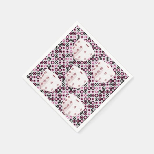 Paper Napkins Dice Serviette (Ecke)