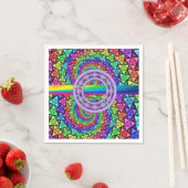 Paper Napkins farbenfroh Serviette (Beispiel)