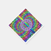 Paper Napkins farbenfroh Serviette (Ecke)
