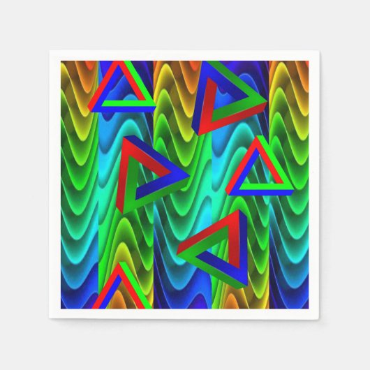 Paper Napkins farbenfroh Serviette (Vorderseite)