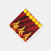 Paper Napkins Flame Serviette (Ecke)