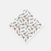 Paper Napkins, Floral Flowers Serviette (Ecke)