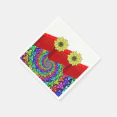 Paper Napkins Floral Serviette (Ecke)