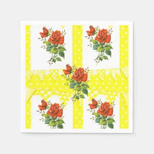 Paper Napkins Floral Serviette (Vorderseite)