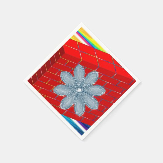 Paper Napkins Floral Serviette (Ecke)