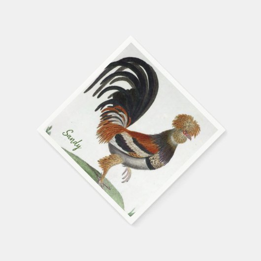 Paper Napkins, French Bird Serviette (Ecke)