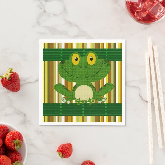 Paper Napkins Frog Serviette (Beispiel)