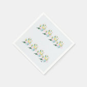 Paper Napkins : Frühlingsblumen innerhalb eines Ne Serviette (Ecke)