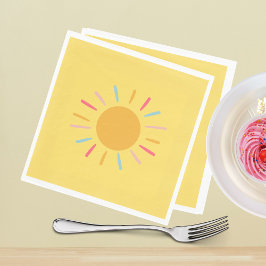 Paper Napkins - Gelber Sonnenschein Serviette