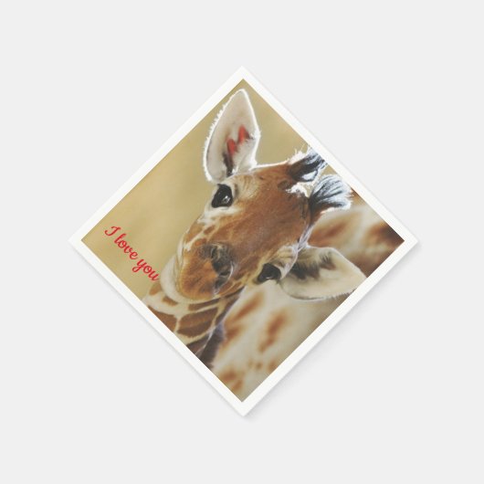 Paper Napkins Giraffe Serviette (Ecke)