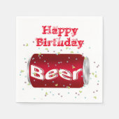 Paper Napkins, glücklich zum Geburtstag, Beer Napk Serviette (Vorderseite)