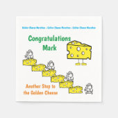 Paper Napkins, Goldener Käse-Abschluss-Maus Serviette (Vorderseite)