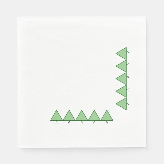 Paper Napkins - Graphic Pine Trees Serviette (Vorderseite)