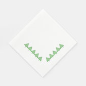 Paper Napkins - Graphic Pine Trees Serviette (Ecke)
