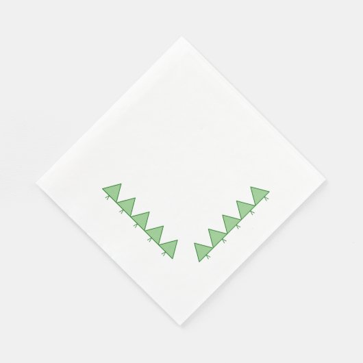 Paper Napkins - Graphic Pine Trees Serviette (Ecke)