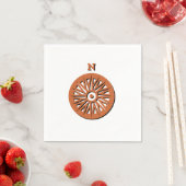 Paper Napkins - Große Compass-Rose Serviette (Beispiel)
