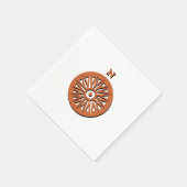 Paper Napkins - Große Compass-Rose Serviette (Ecke)