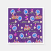 Paper Napkins, Happy 5th Birthday Balloons #5 Serviette (Vorderseite)