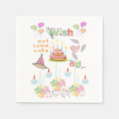 Paper Napkins, Happy Birthday Celebrate Pink Serviette (Vorderseite)