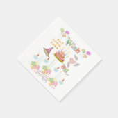 Paper Napkins, Happy Birthday Celebrate Pink Serviette (Ecke)