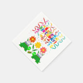 Paper Napkins, Happy Birthday Confetti Turtles Serviette (Ecke)
