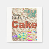 Paper Napkins, Happy Birthday Friends Familie Napk Serviette (Vorderseite)