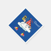 Paper Napkins, Happy Birthday IPhone Text Cloud Serviette (Ecke)