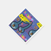 Paper Napkins, Happy Birthday Music Guitar Serviette (Ecke)