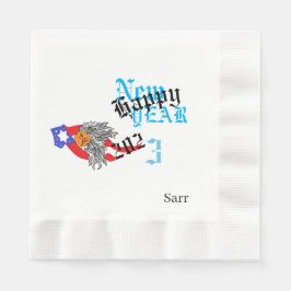 Paper Napkins: Happy New Years 2023 Serviette