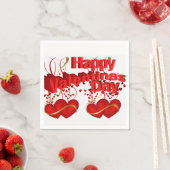 Paper Napkins Happy Valentine's Day Serviette (Beispiel)