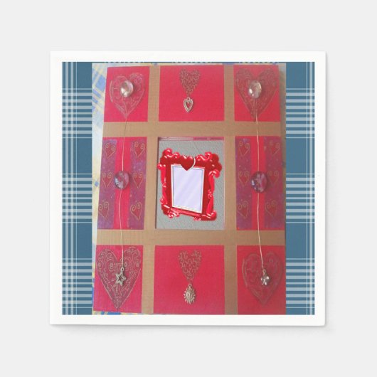 Paper Napkins Heart Serviette (Vorderseite)