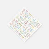 Paper Napkins Januar, 18 Geburtstag Serviette (Ecke)