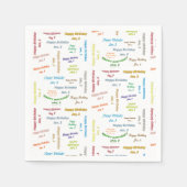 Paper Napkins Januar, 3. Geburtstag Serviette (Vorderseite)