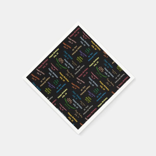 Paper Napkins Juli, 16 Geburtstag Serviette (Ecke)