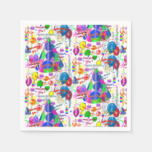 Paper Napkins June, 5, Geburtstag Serviette