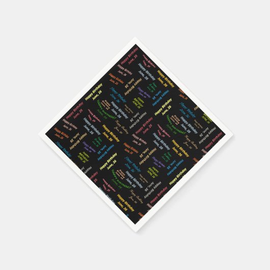 Paper Napkins Juni, 26 Geburtstag Serviette (Ecke)