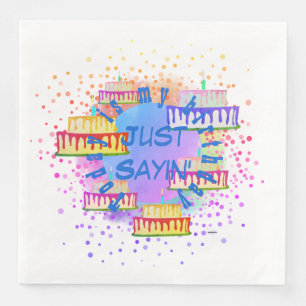Paper Napkins Just Sayin' HAMbyWG Serviette