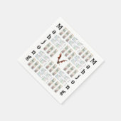 Paper Napkins, Mahjong Dragon Serviette (Ecke)