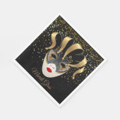 Paper Napkins Mardi Gras Serviette (Ecke)