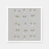 Paper Napkins, Martini Glasses Serviette (Vorderseite)