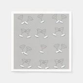 Paper Napkins, Martini Glasses Serviette (Vorderseite)