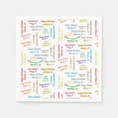 Paper Napkins März, 14 Geburtstag Serviette (Vorderseite)