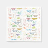 Paper Napkins März, 25 Geburtstag Serviette (Vorderseite)