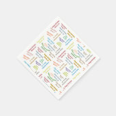 Paper Napkins März, 25 Geburtstag Serviette (Ecke)