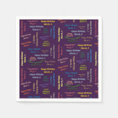 Paper Napkins März, 3 Geburtstag Serviette (Vorderseite)